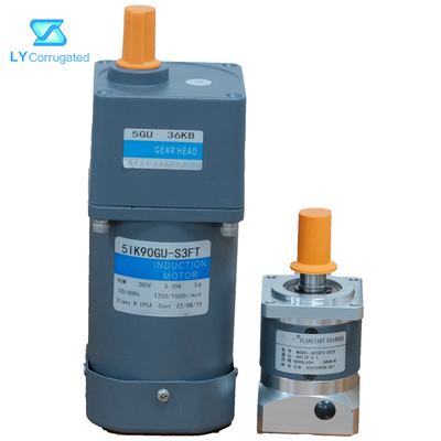 Máy thùng carton ba pha Phụ tùng thay thế Động cơ cảm ứng bánh răng AC 90W