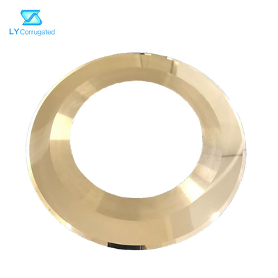 Dao tròn có lưỡi vonfram tròn 230X135X1.1 tráng vàng cho Fosber Corrugator