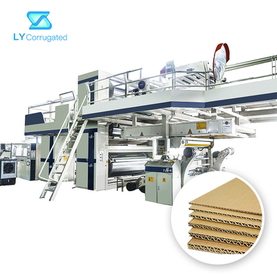 Dây chuyền sản xuất hộp carton sóng 2 3 5 7 9 Ply 1400mm đến 2800mm