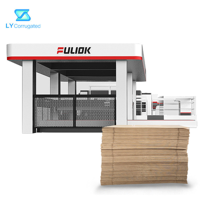Máy các tông sóng 1800mm Thiết bị dây chuyền sản xuất hộp Máy xếp chồng khô