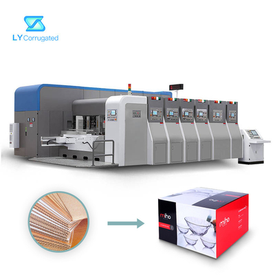 Máy in Flexo 6 ​​tông màu 900mm × 2100mm cho ăn