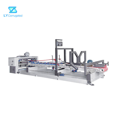 130m / phút Máy khâu thùng Carton Tự động cho ăn, sửa chữa Đếm số hộp xếp hộp Folder Gluer