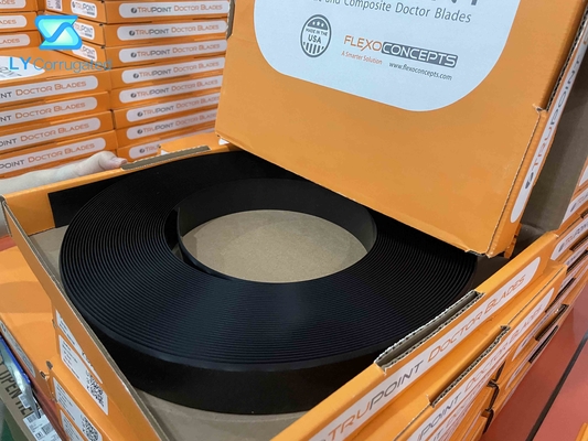 Bộ phận máy in Flexo vát góc 30 ° Độ đàn hồi vừa phải Trám niêm phong Lưỡi bác sĩ mực