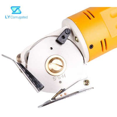 Kéo vải điện 170W màu vàng Lưỡi cắt tròn Bộ phận máy dệt di động