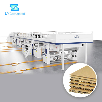 Hệ thống sưởi bằng hơi nước Dây chuyền sản xuất các tông sóng 2 lớp Chiều rộng 2800mm