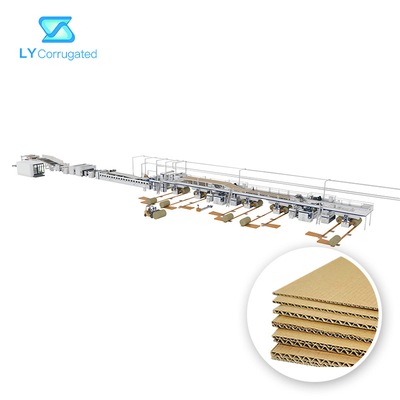 Hệ thống sưởi bằng hơi nước Dây chuyền sản xuất các tông sóng 2 lớp Chiều rộng 2800mm