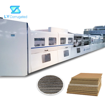 Máy làm các tông sóng ISO Điều khiển PLC Double Facer