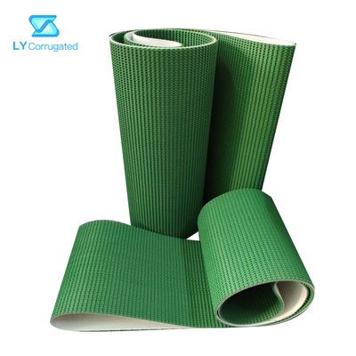 Các tông sóng PVC màu xanh lá cây Băng tải nghiêng cho máy xếp giỏ tự động