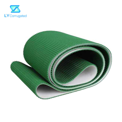 Các tông sóng PVC màu xanh lá cây Băng tải nghiêng cho máy xếp giỏ tự động